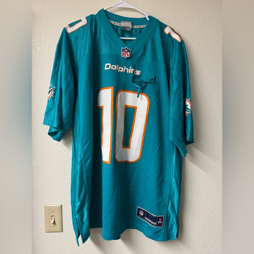 NFL PRO LINE Men's Tyreek Hill Aqua Miami Dolphins Replica Jersey